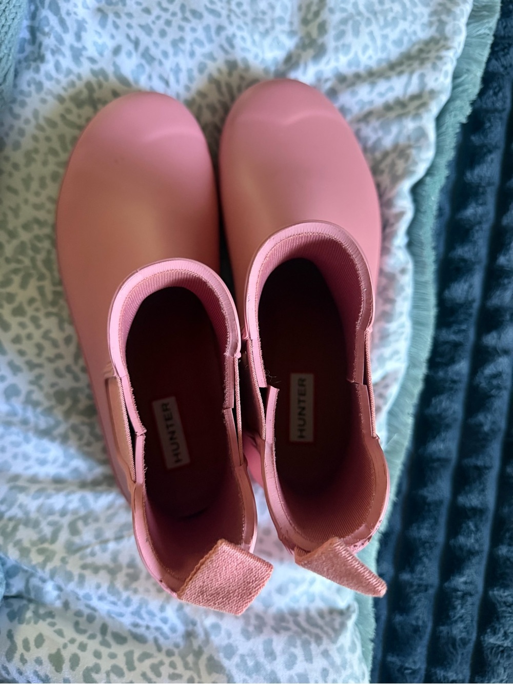 Classic Hunter Women's Chelsea Rain Boots waterproof Dusty Pink size 8 - Picture 5 of 7